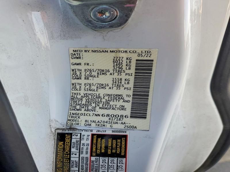 2022 Nissan Frontier s