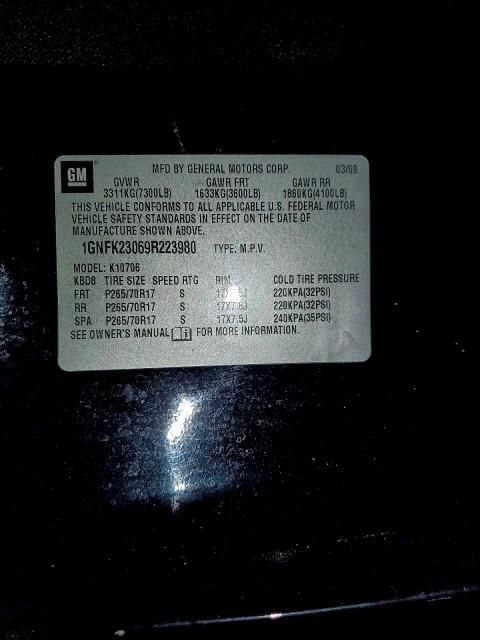 2009 Chevrolet Tahoe K1500 lt