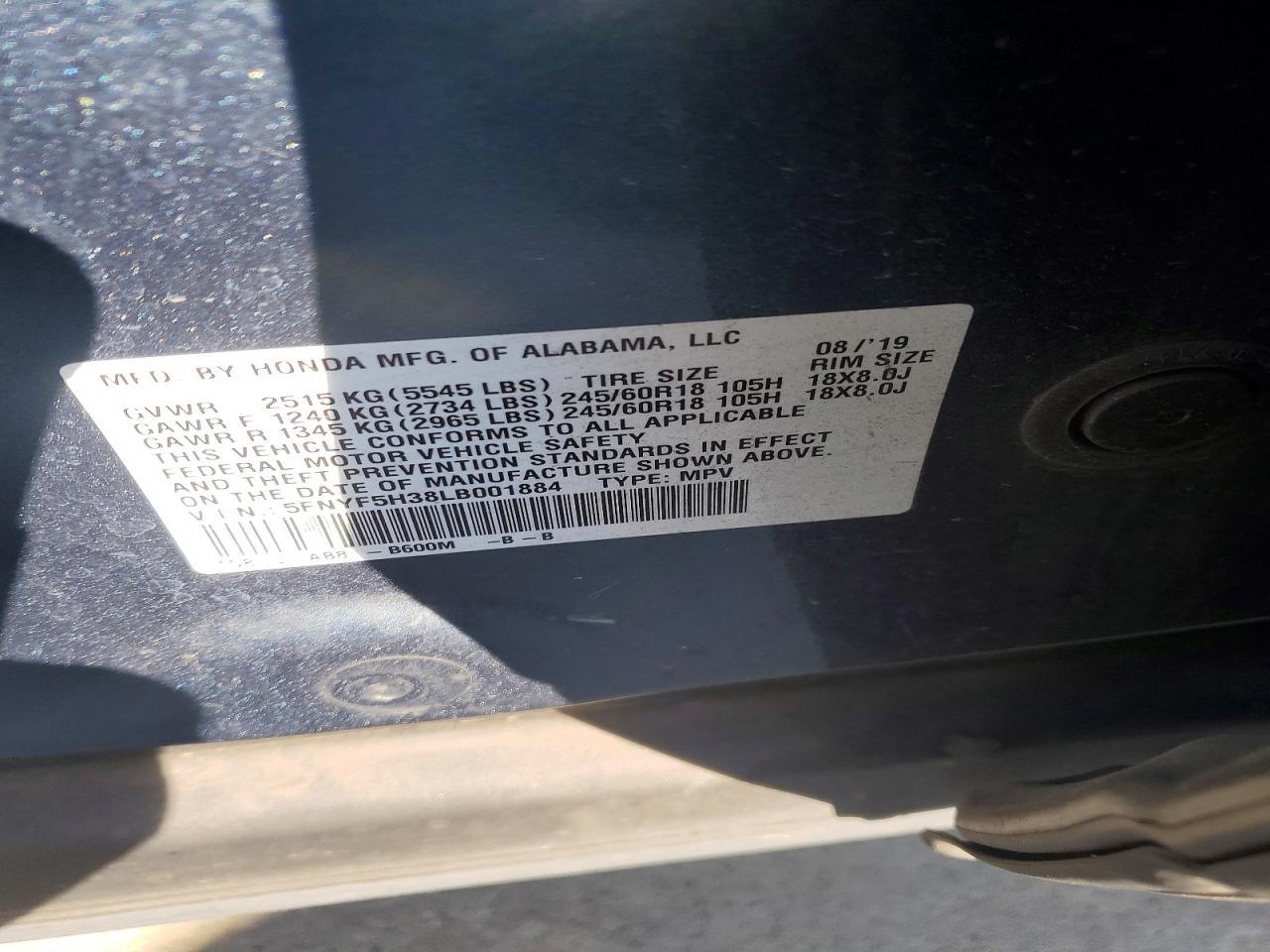 2020 Honda Pilot ex