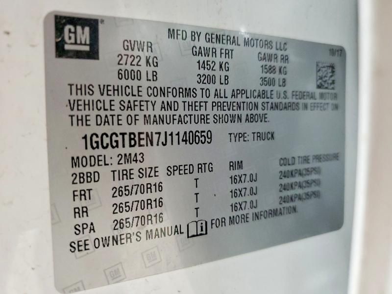 2018 Chevrolet Colorado