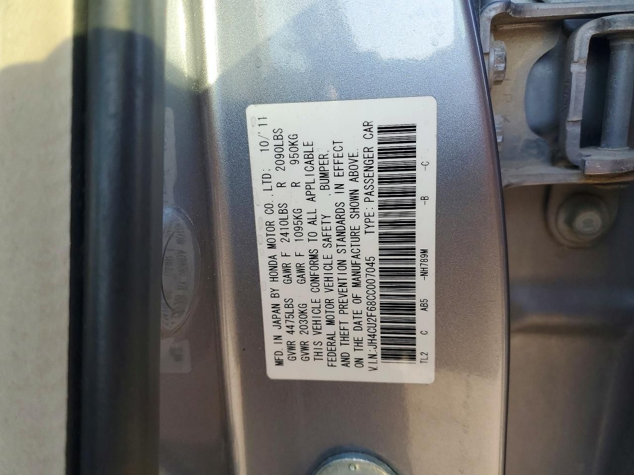 2012 Acura Tsx Tech