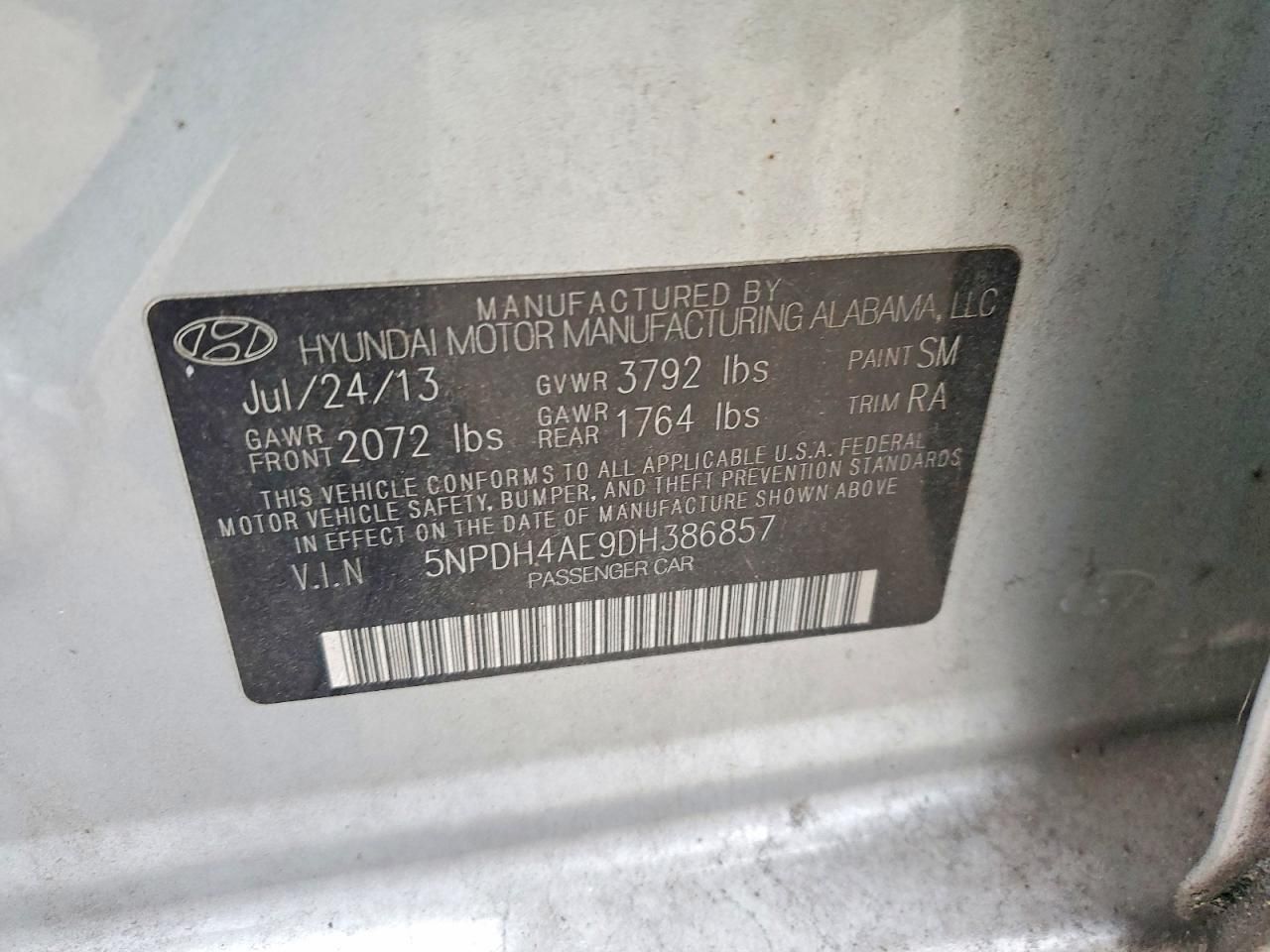 2013 Hyundai Elantra gls