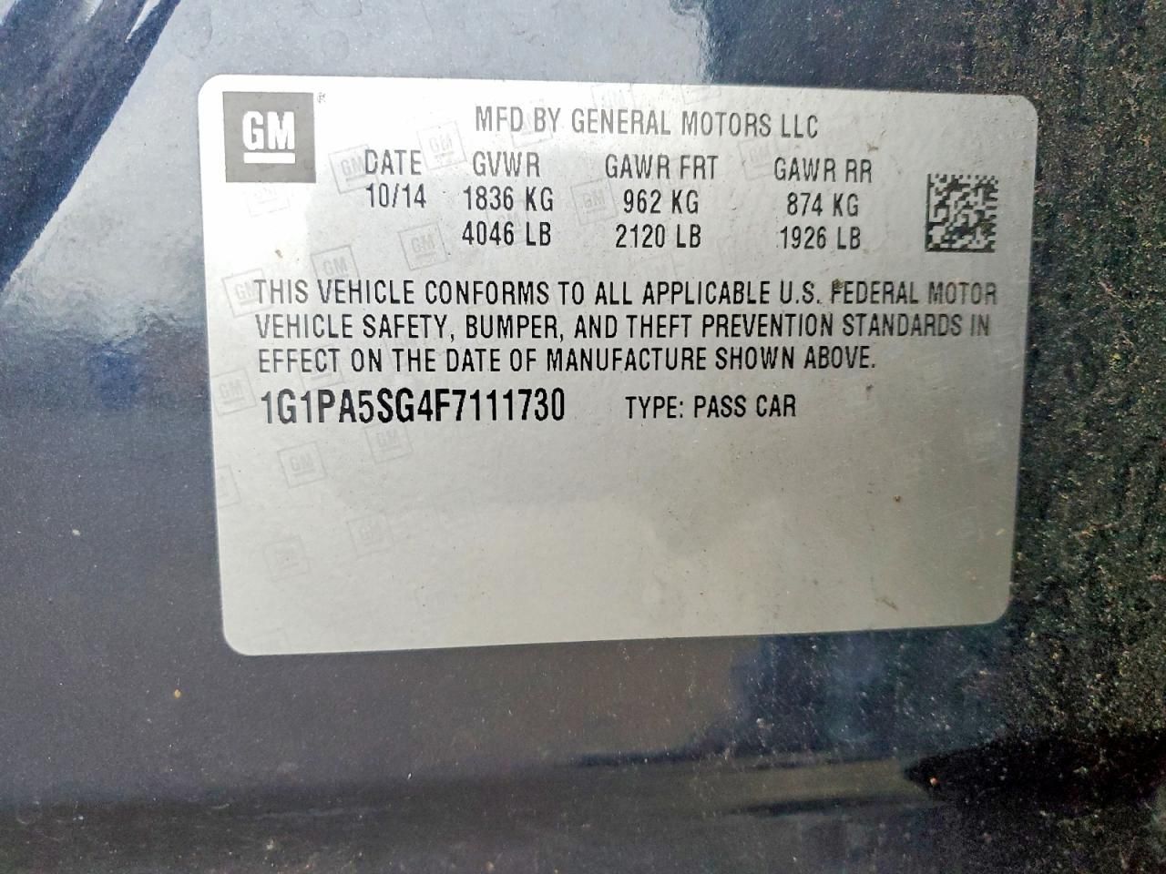 2015 Chevrolet Cruze ls