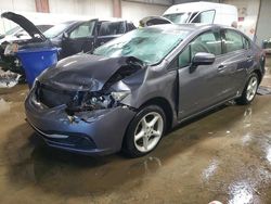 Salvage cars for sale from Copart Elgin, IL: 2015 Honda Civic lx