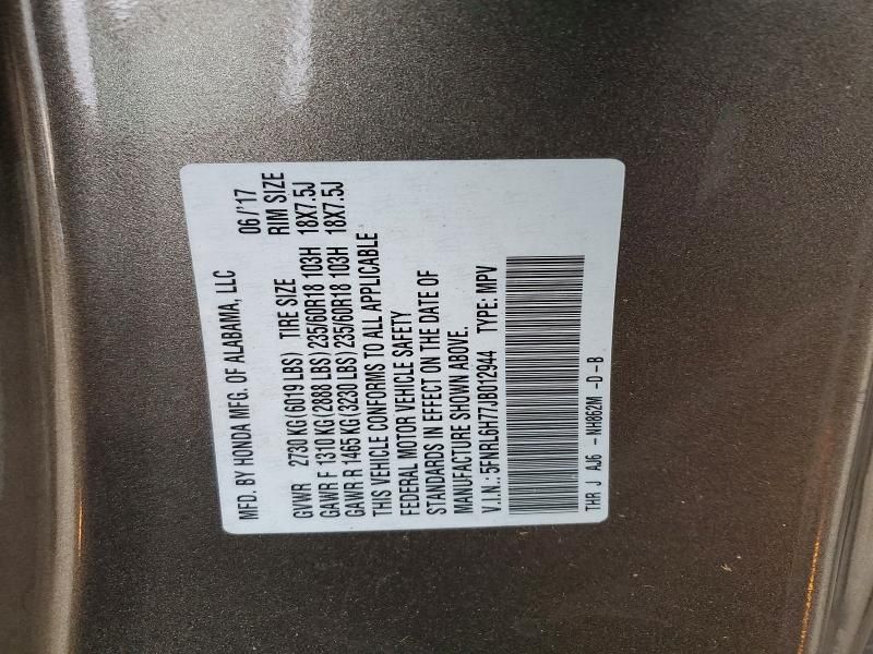 2018 Honda Odyssey exl