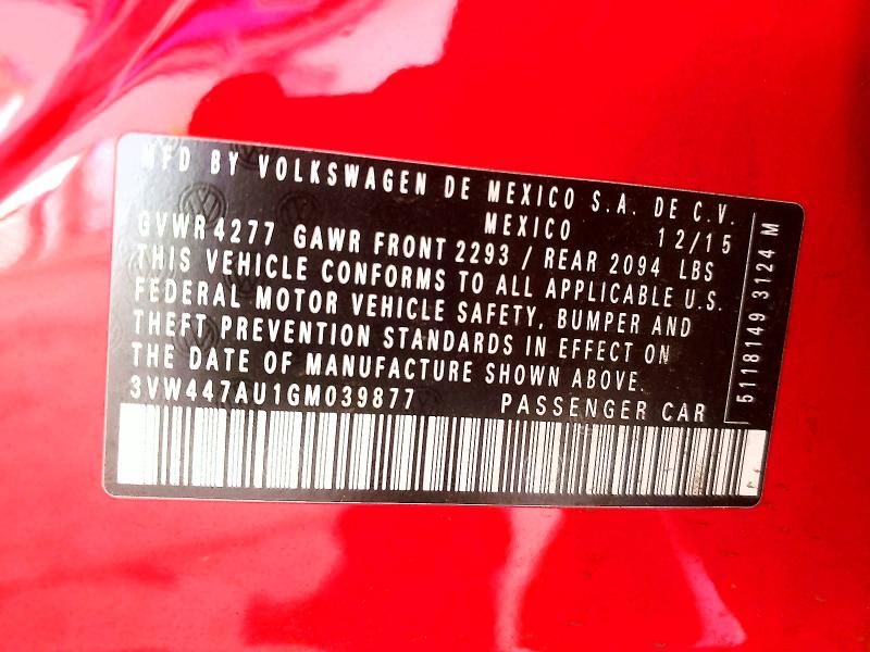 2016 Volkswagen Gti S/se