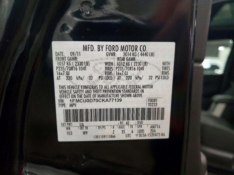 2012 Ford Escape xlt