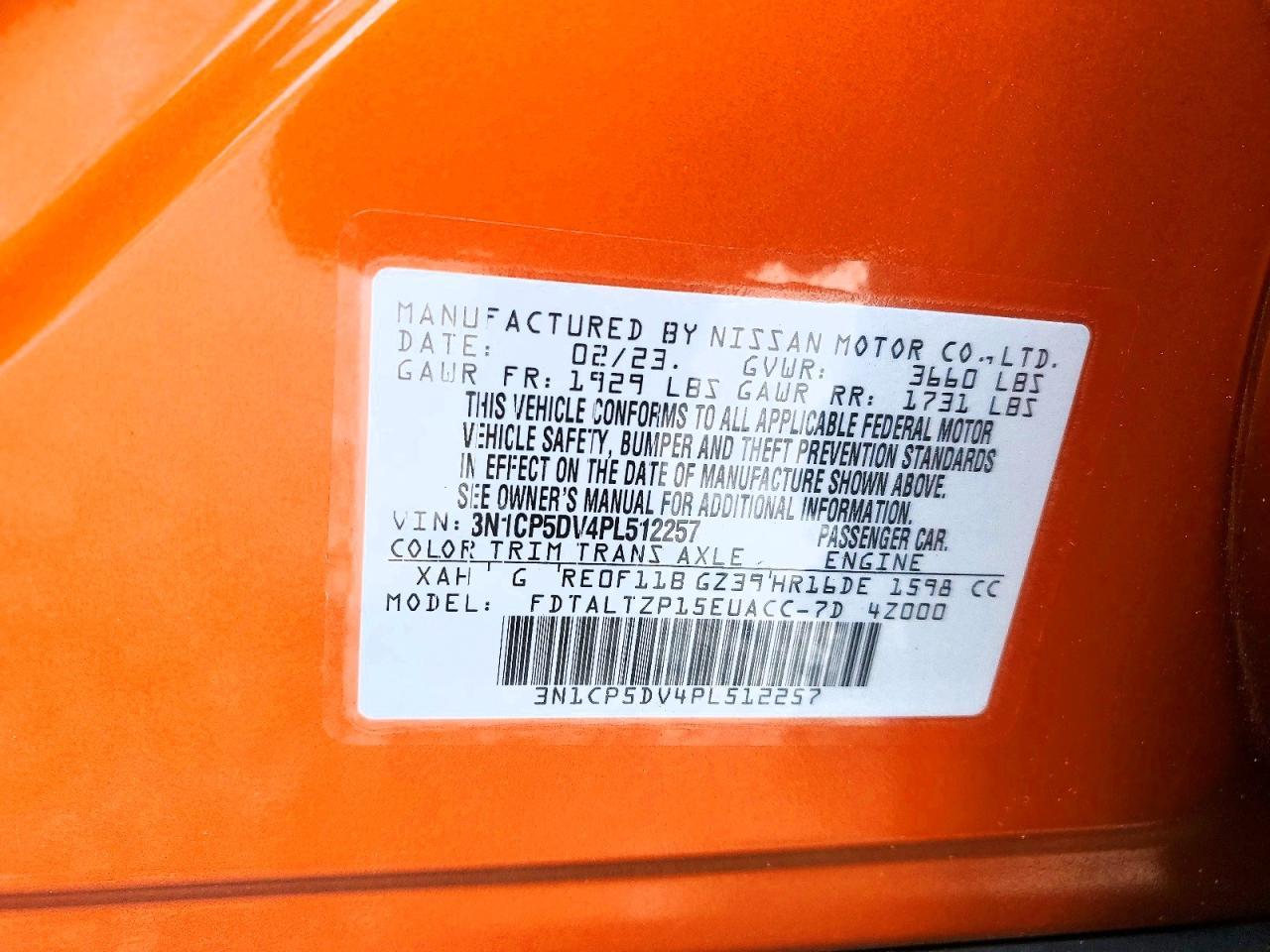 2023 Nissan Kicks sr