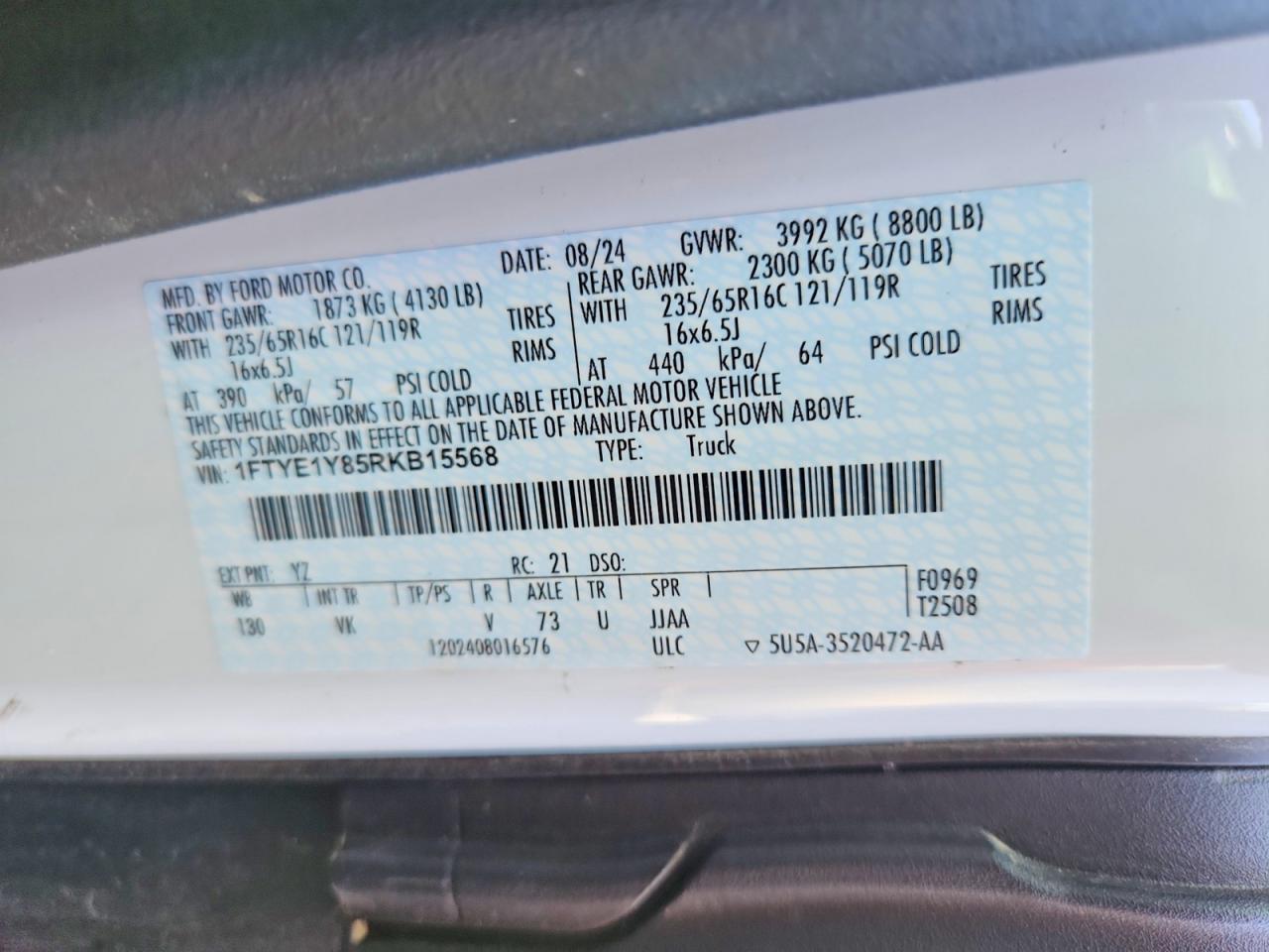 2024 Ford Transit 150 Low Roof Delivery Van