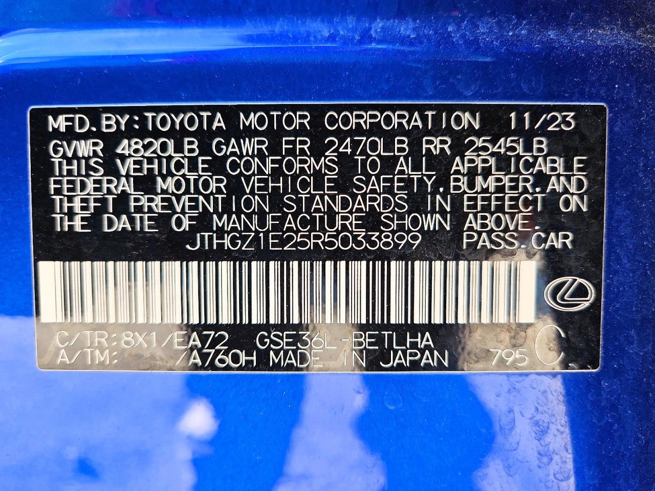 2024 Lexus Is 350 f Sport