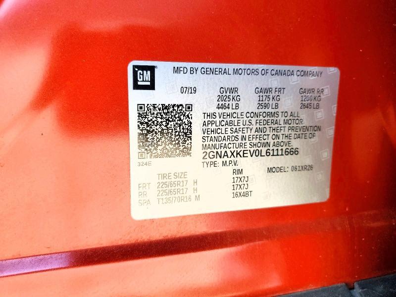 2020 Chevrolet Equinox lt