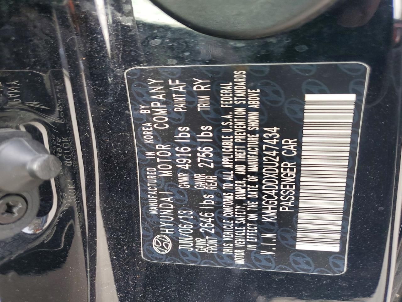 2013 Hyundai Genesis 3.8l