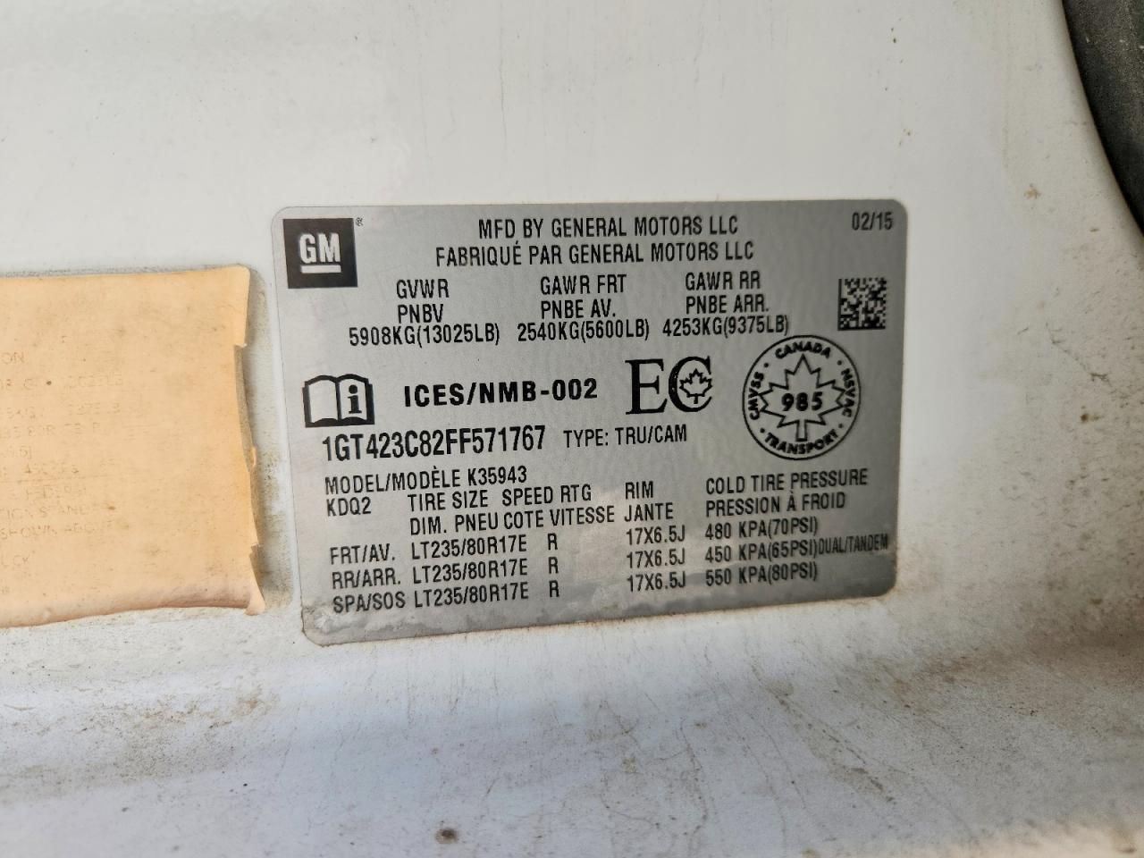 2015 GMC Sierra K3500 slt