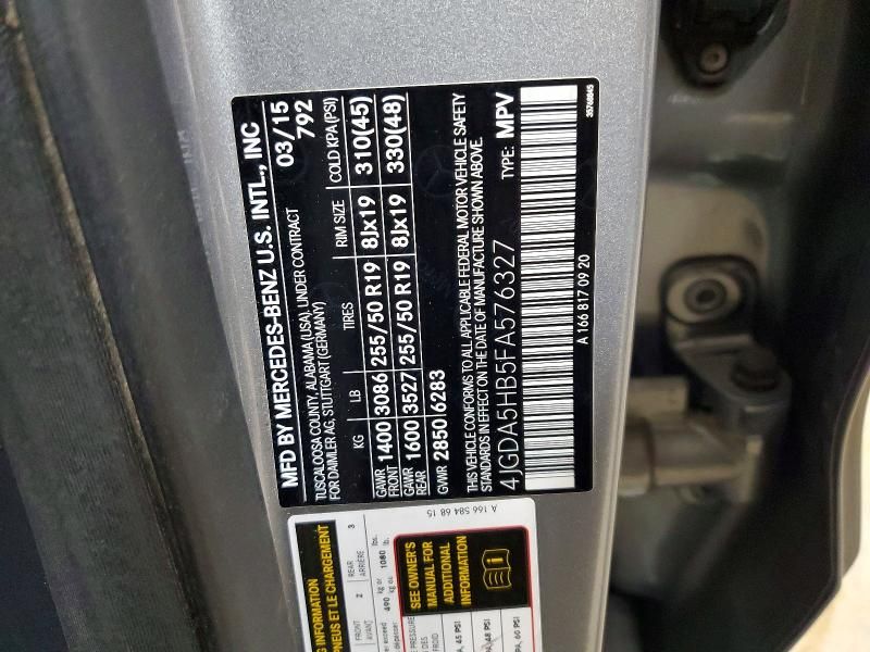 2015 Mercedes-Benz Ml 350 4matic