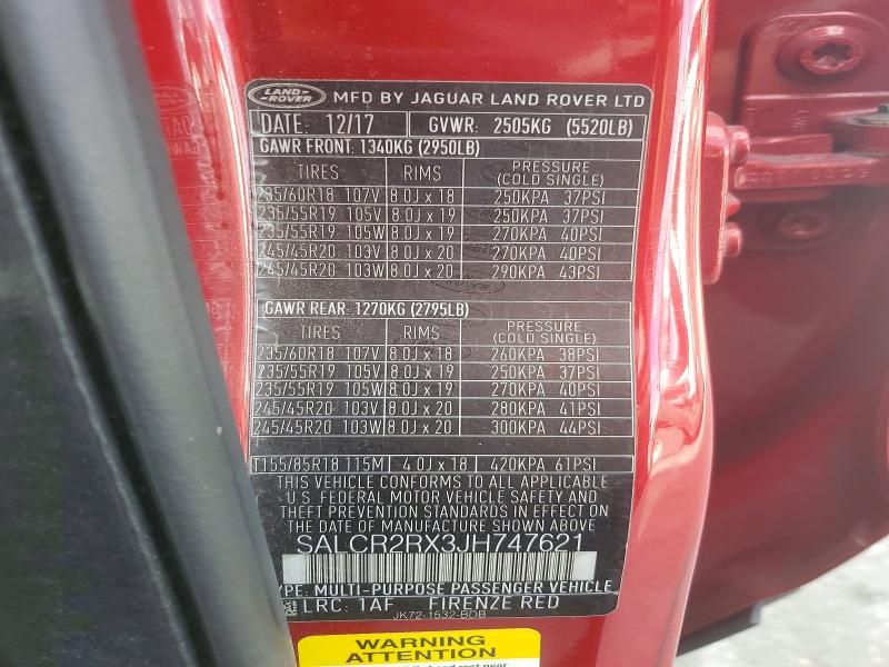 2018 Land Rover Discovery Sport hse