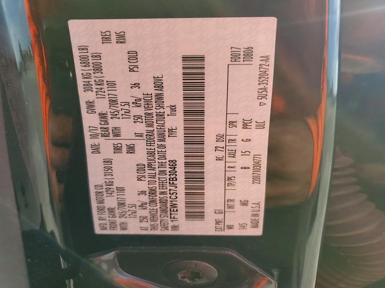 2018 Ford F150 Supercrew