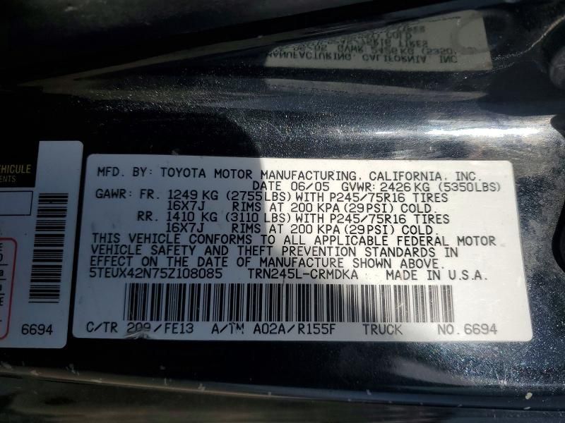 2005 Toyota Tacoma Access Cab