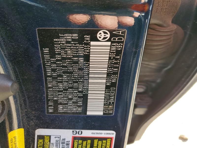 2019 Toyota Corolla l