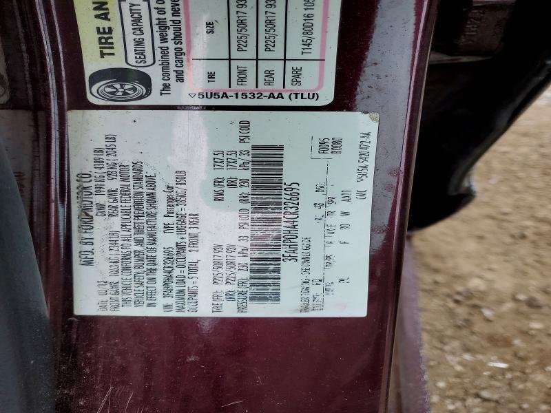 2012 Ford Fusion se