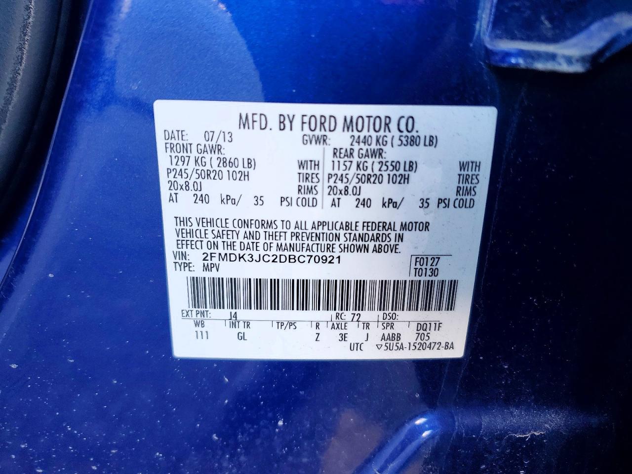 2013 Ford Edge sel