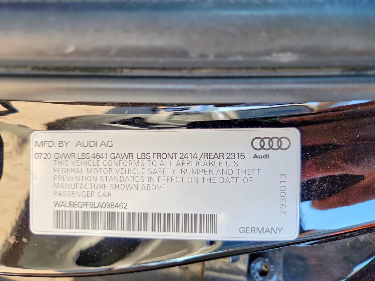 2020 Audi A3 S-line Premium