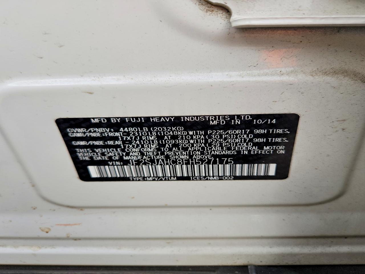 2015 Subaru Forester 2.5i Limited