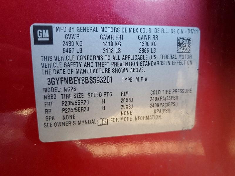 2011 Cadillac Srx Performance Collection