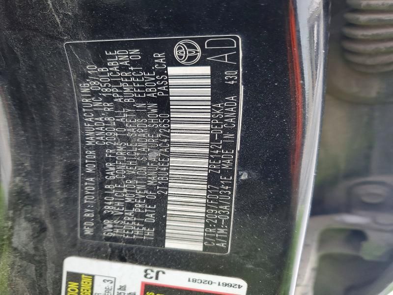 2010 Toyota Corolla Base