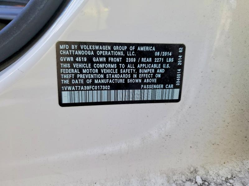 2015 Volkswagen Passat s
