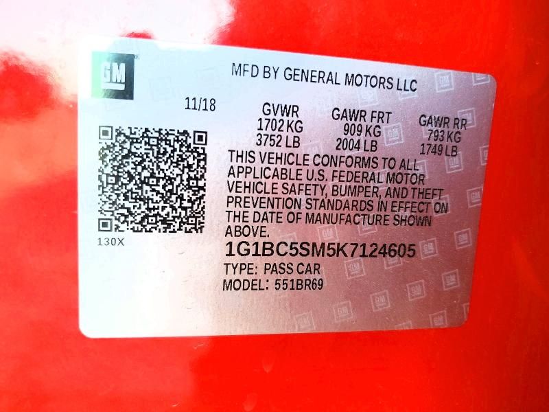 2019 Chevrolet Cruze ls