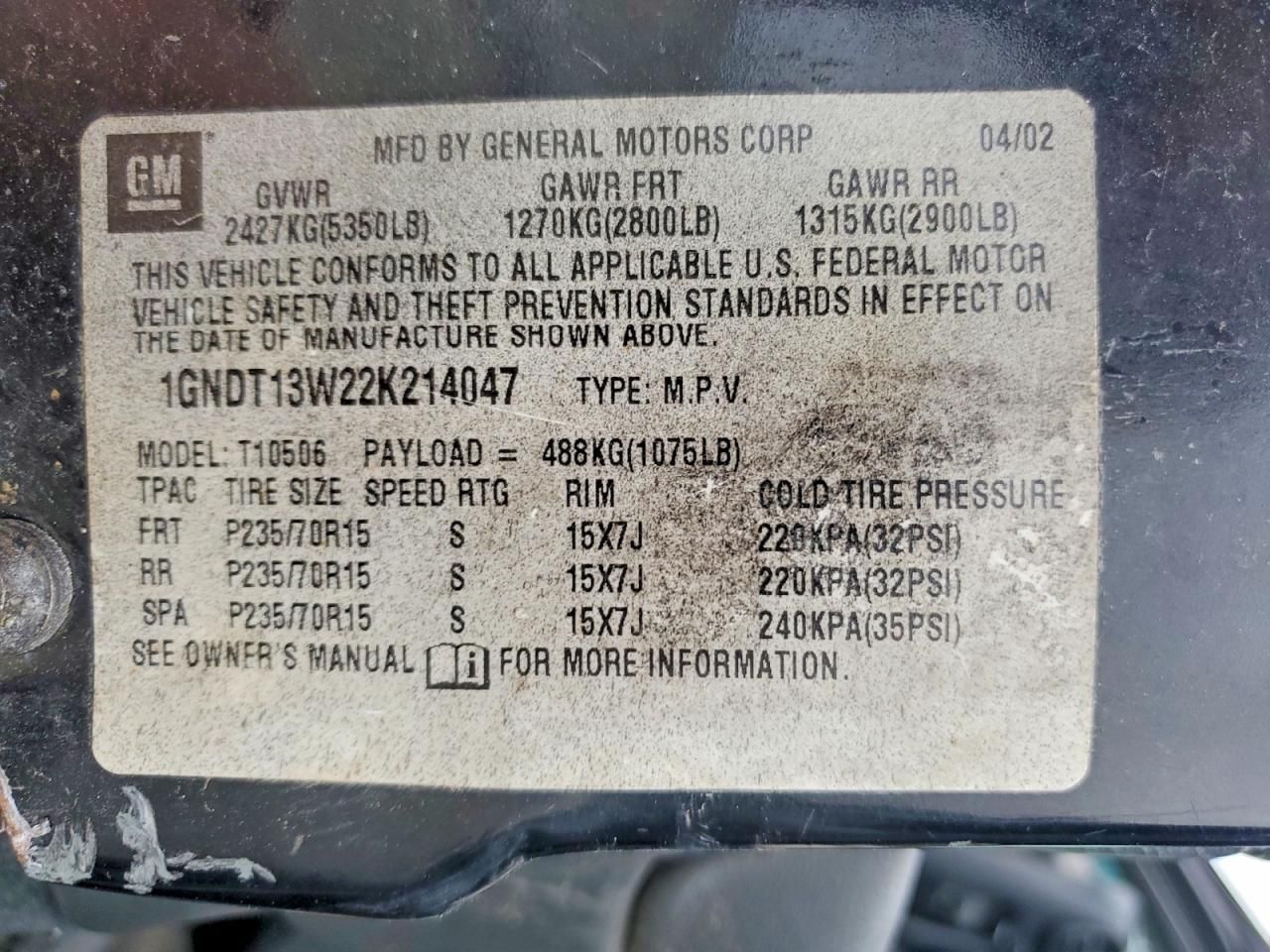 2002 Chevrolet Blazer