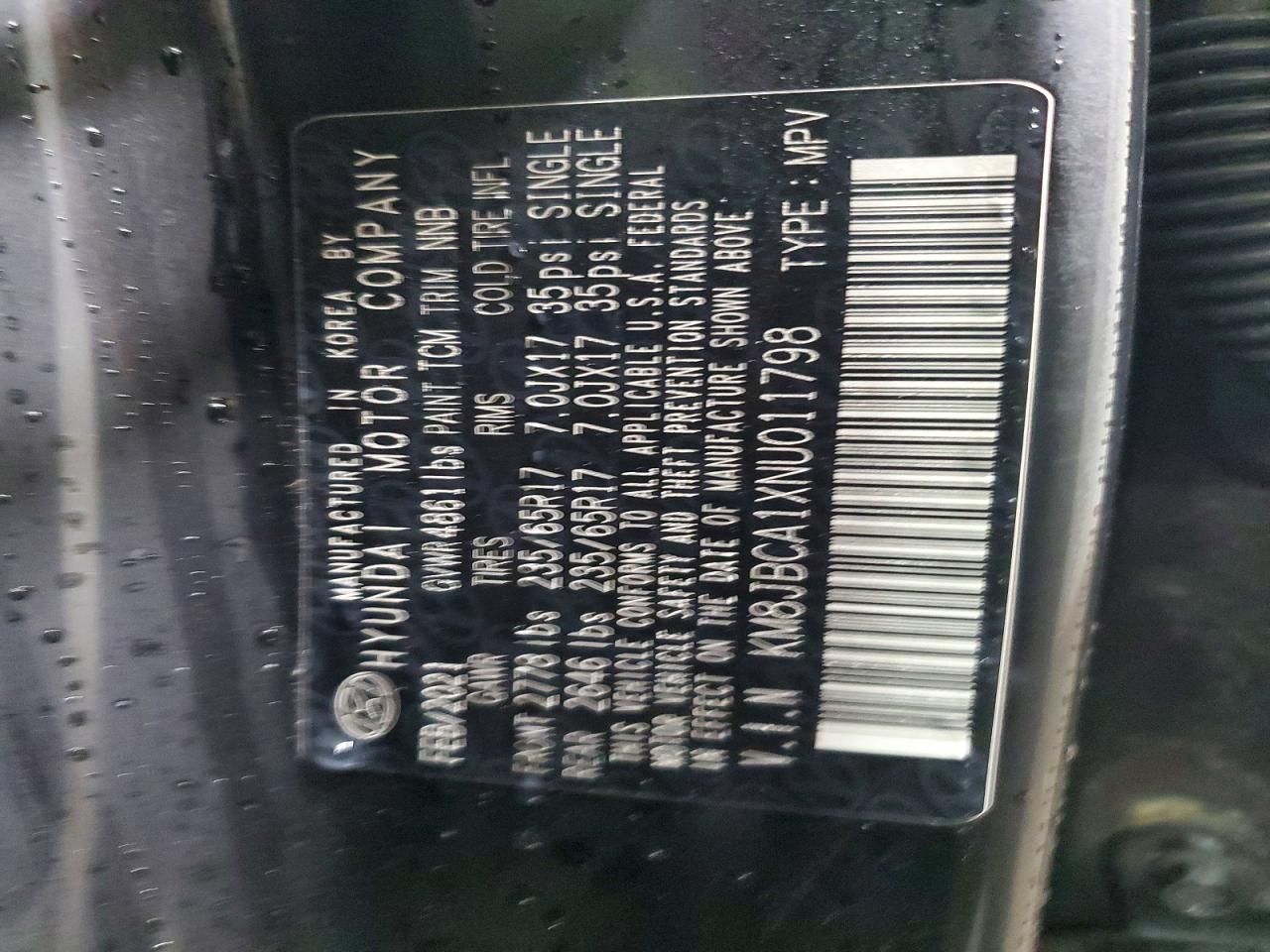 2022 Hyundai Tucson Blue