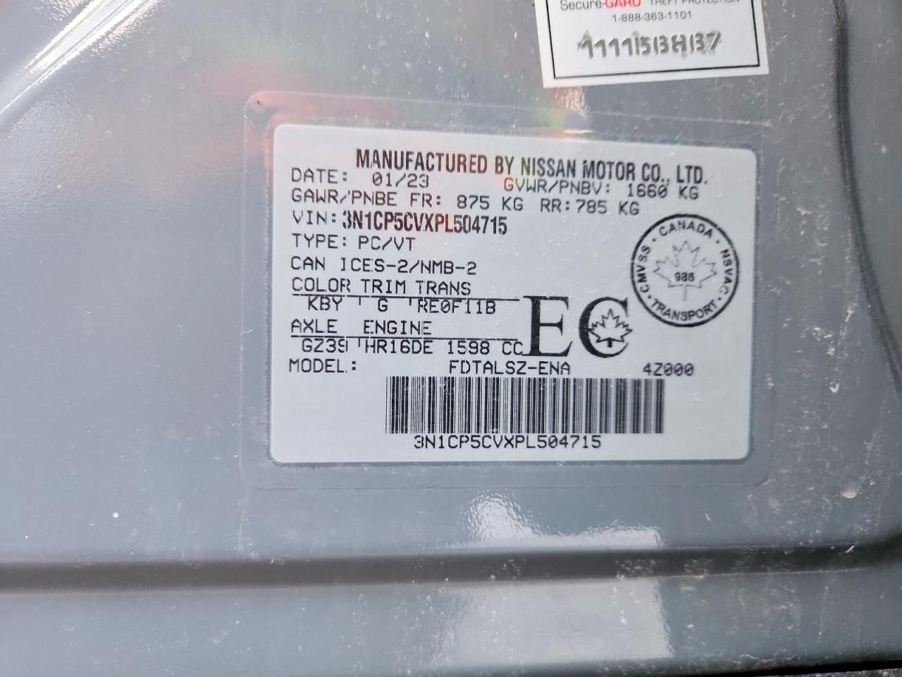 2023 Nissan Kicks sv