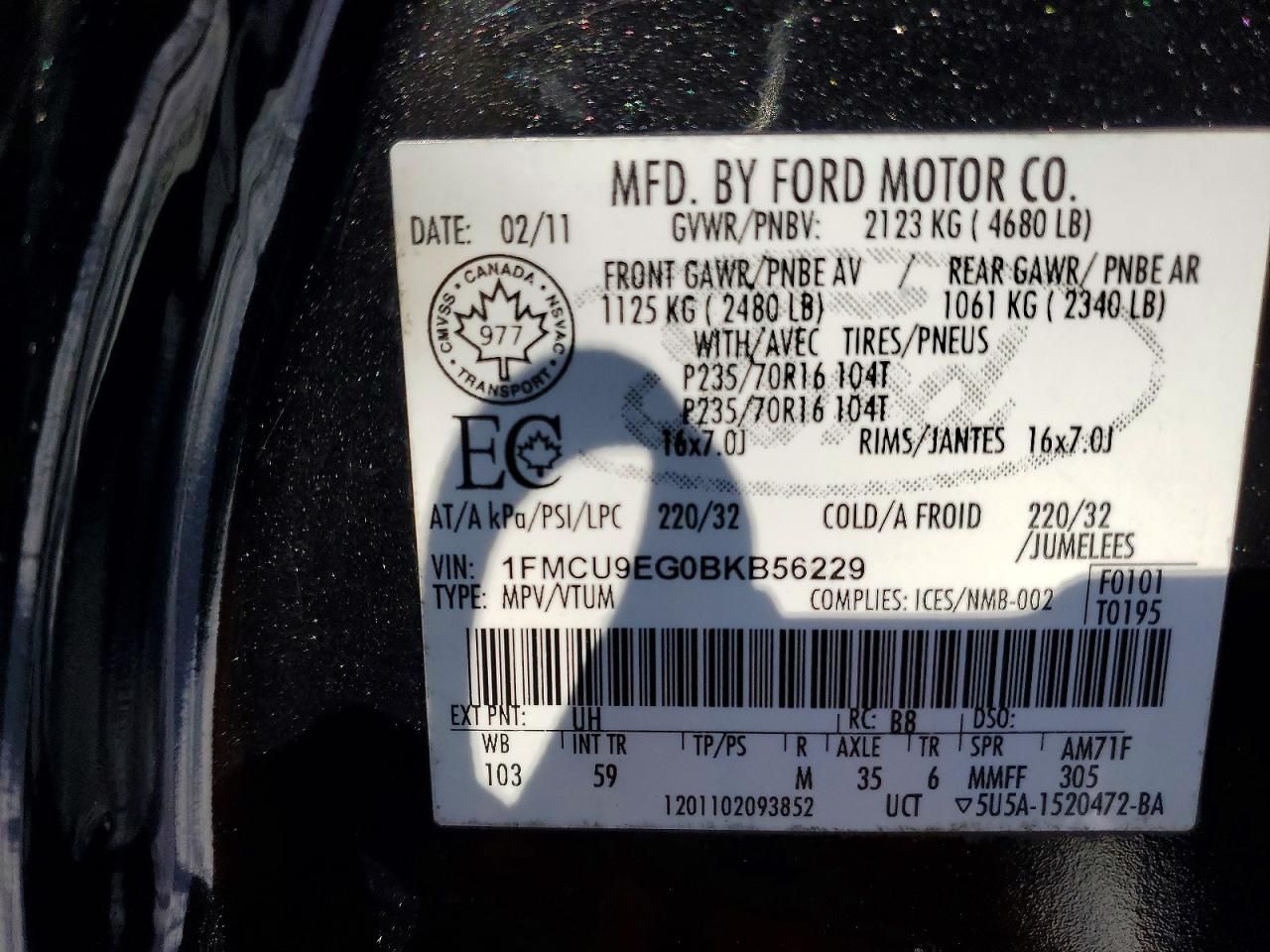 2011 Ford Escape Limited