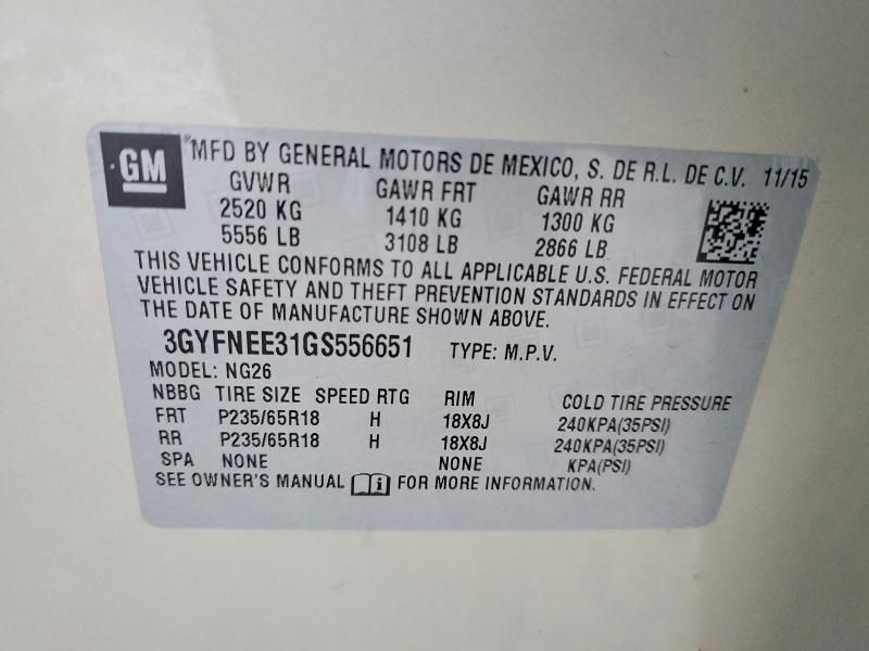 2016 Cadillac Srx Luxury Collection