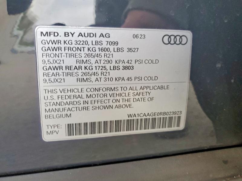 2024 Audi Q8 E-tron Sportback Premium Plus