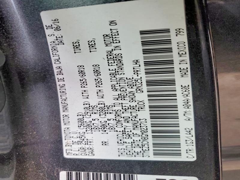 2016 Toyota Tacoma Double cab