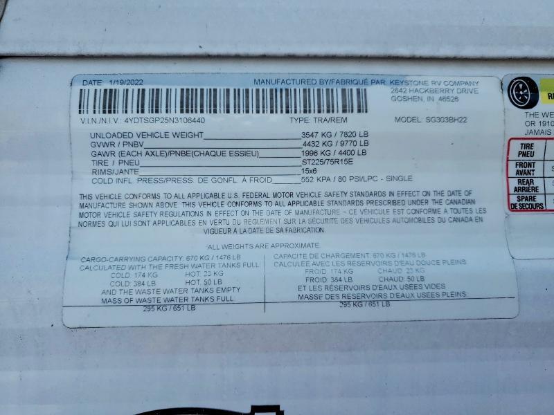 2022 Keystone Springdale Camper