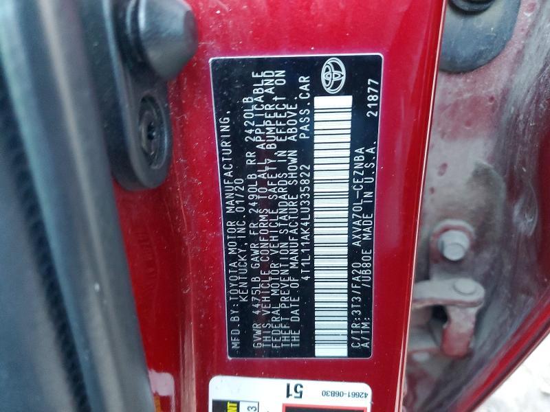 2020 Toyota Camry le