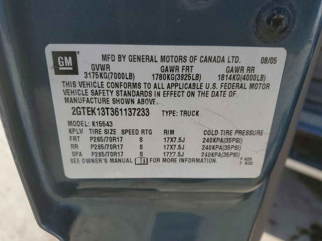 2006 GMC New Sierra K1500