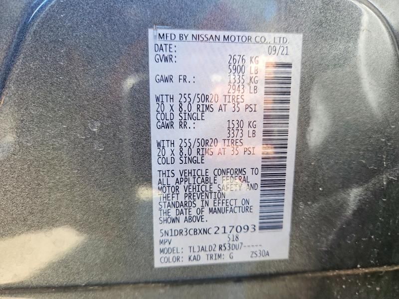 2022 Nissan Pathfinder sl