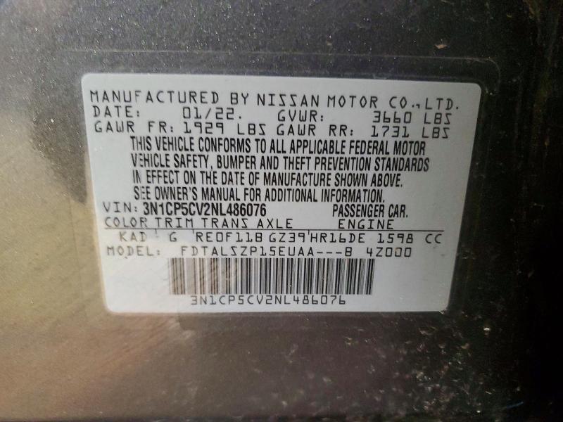2022 Nissan Kicks sv