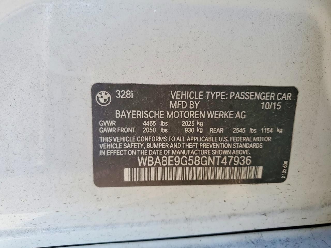 2016 BMW 328 i Sulev