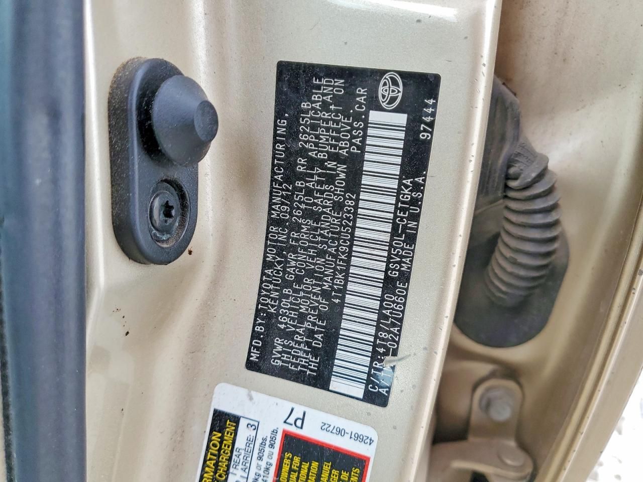 2012 Toyota Camry se