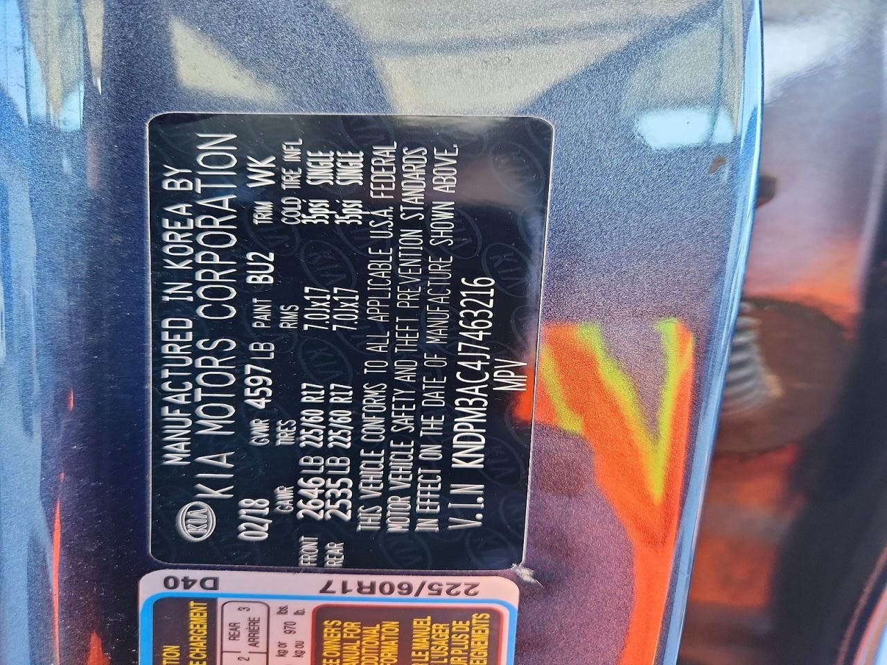 2018 KIA Sportage lx