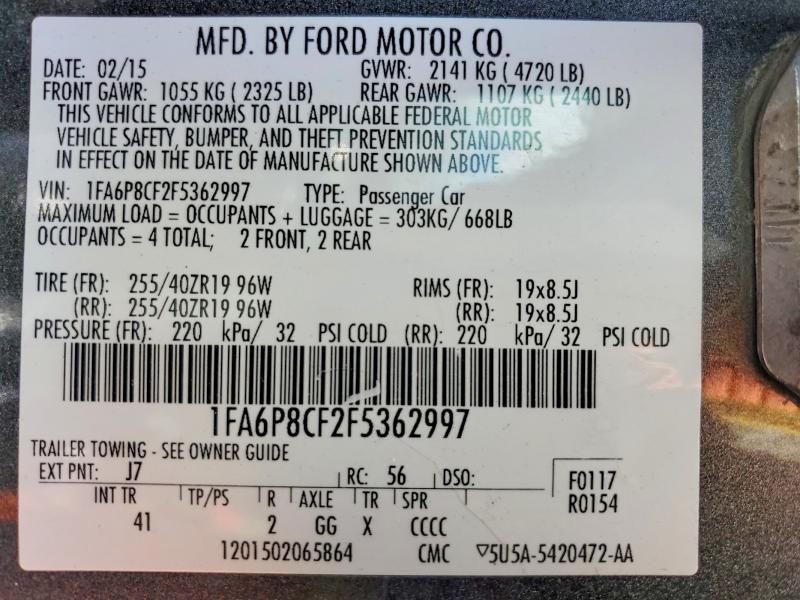 2015 Ford Mustang gt