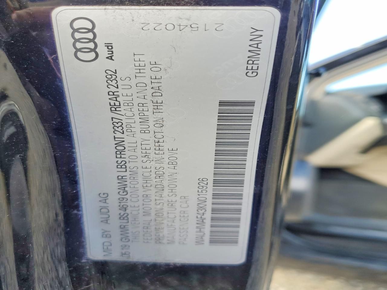 2019 Audi A4 Premium Plus