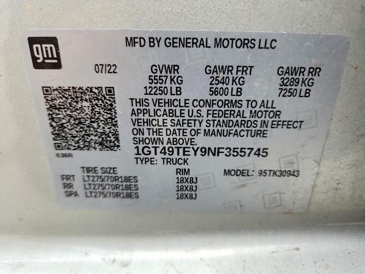 2022 GMC Sierra K3500 sle