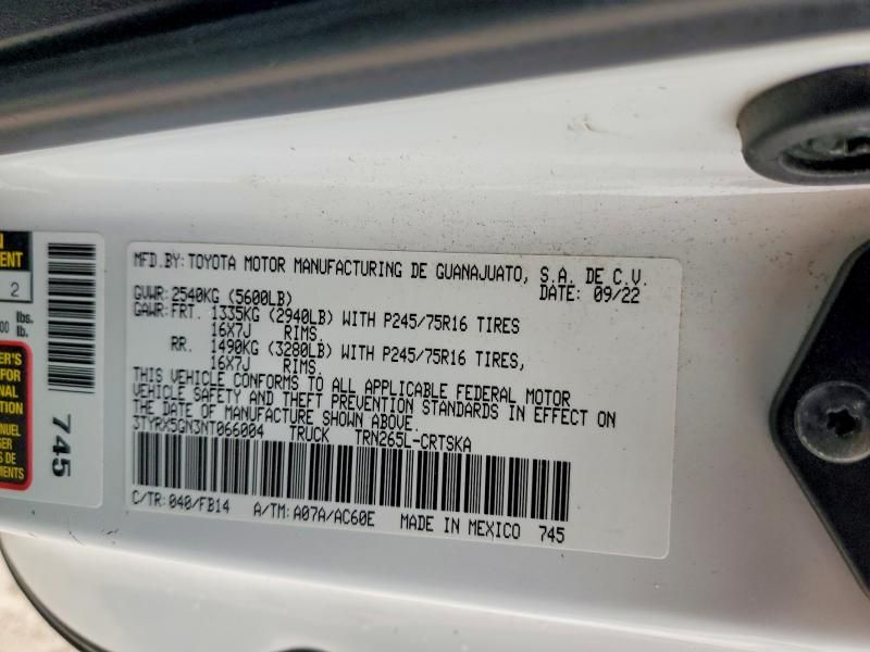 2022 Toyota Tacoma Access cab