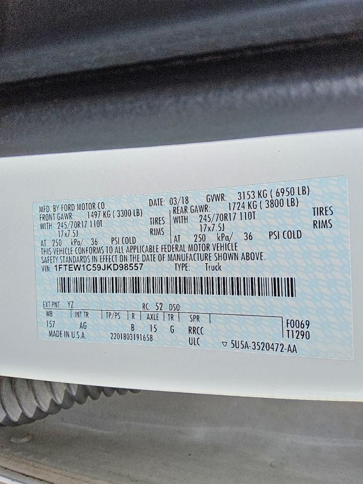 2018 Ford F150 Supercrew